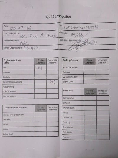 2002 Ford Mustang V6