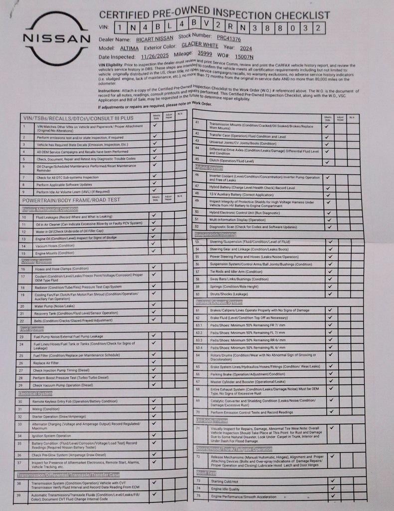 2024 Nissan Altima 2.5 S