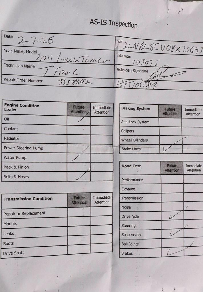 2011 Lincoln Town Car Signature Limited