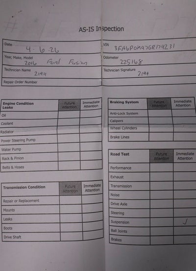 2016 Ford Fusion Titanium