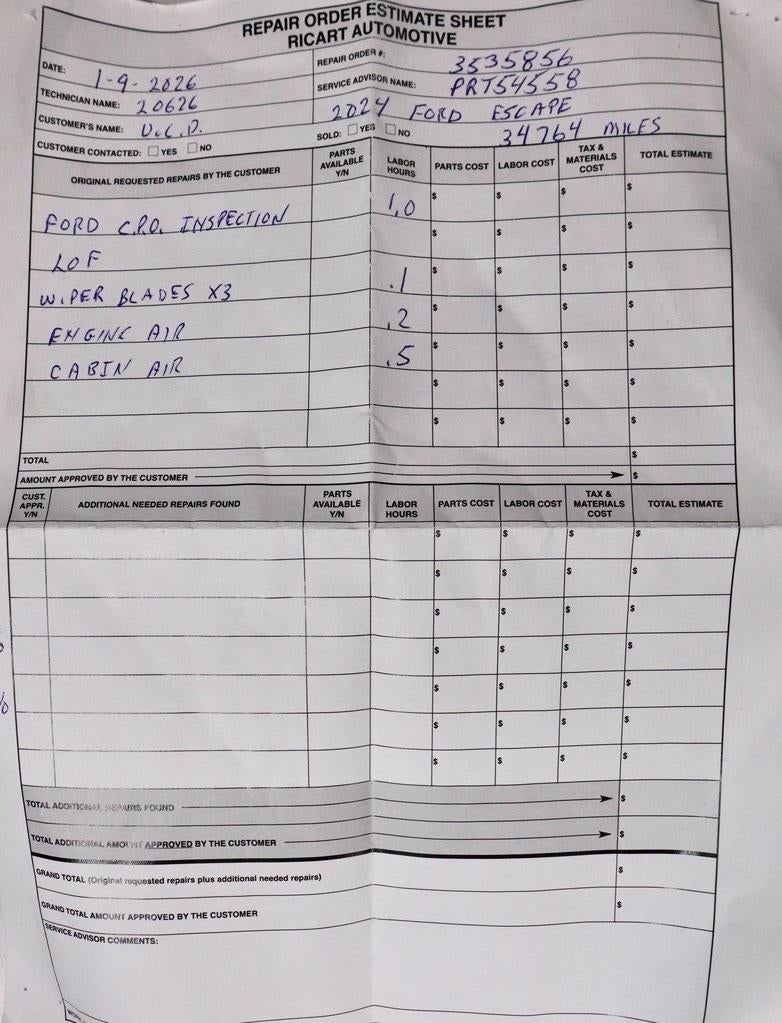 2024 Ford Escape Platinum