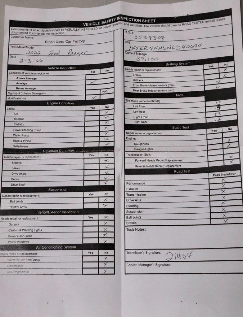 2022 Ford Ranger XLT