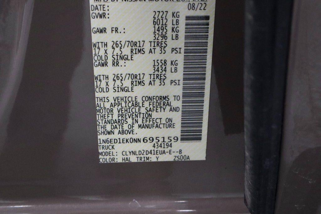 2022 Nissan Frontier PRO-4X