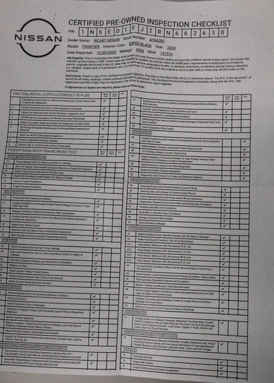 2024 Nissan Frontier SV