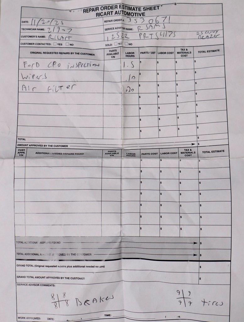 2025 Chevrolet Blazer RS