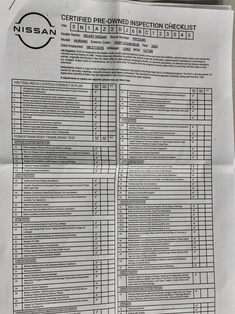 2024 Nissan Murano Platinum