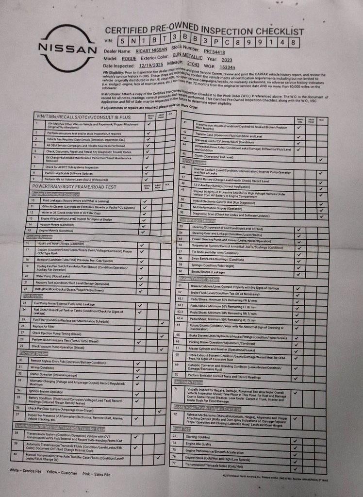 2023 Nissan Rogue SV