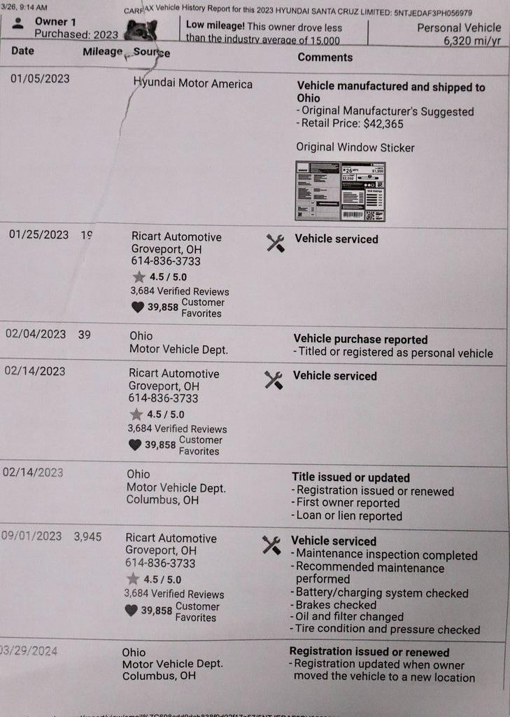2023 Hyundai SANTA CRUZ Limited