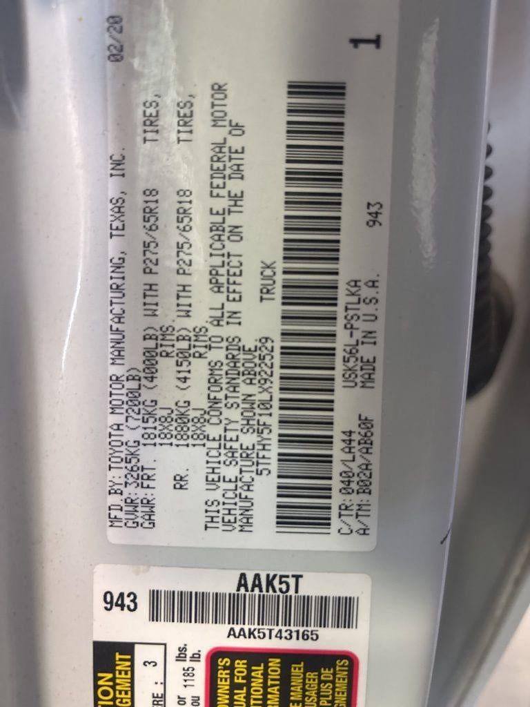 2020 Toyota Tundra 4WD Limited