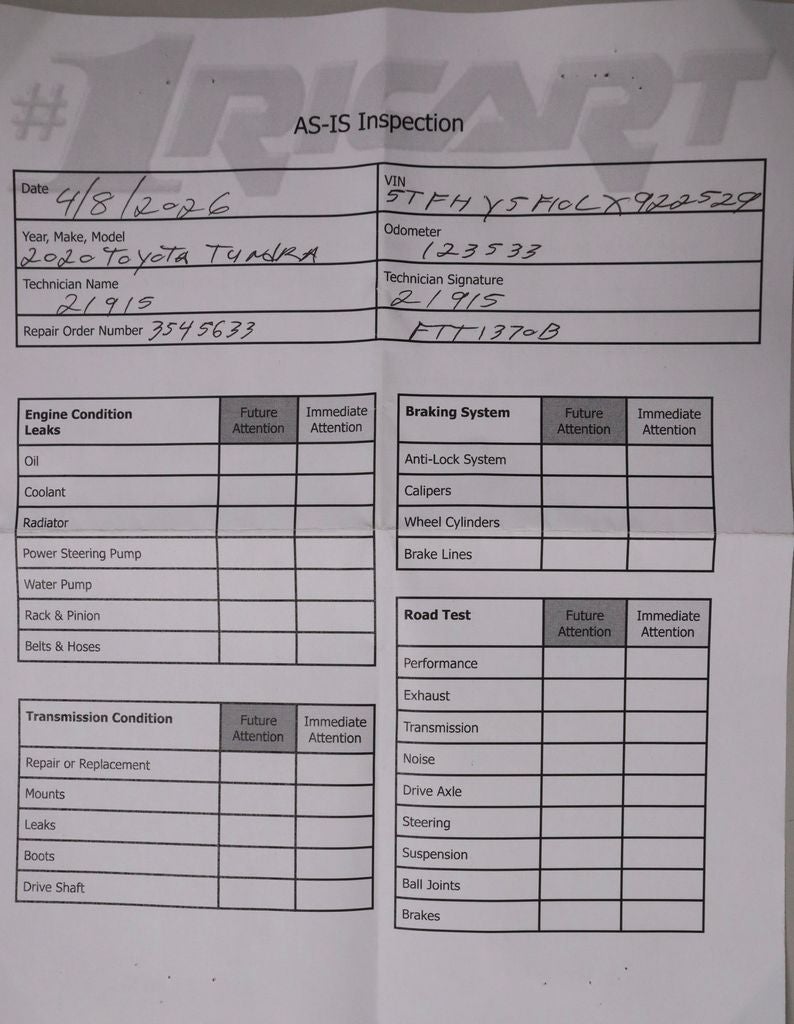 2020 Toyota Tundra 4WD Limited