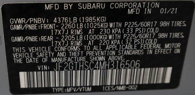 2021 Subaru Crosstrek Sport