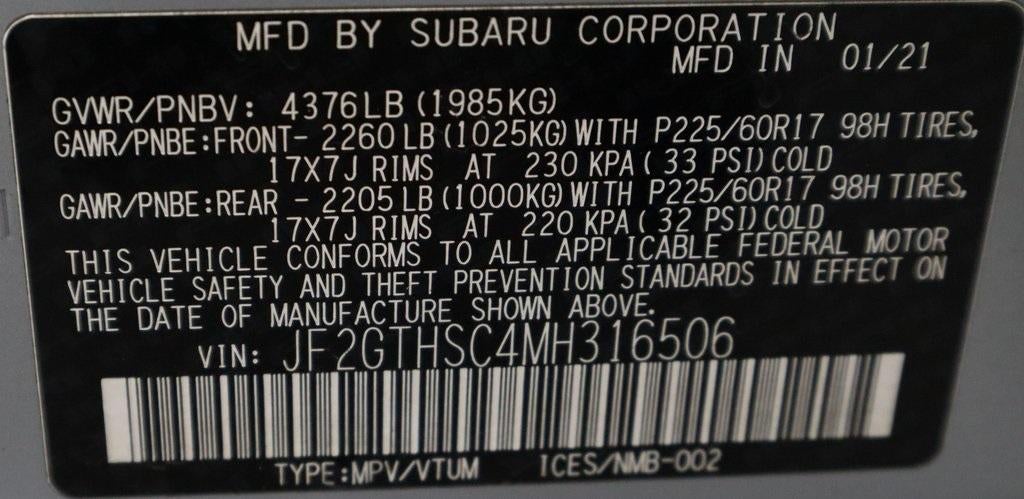 2021 Subaru Crosstrek Sport