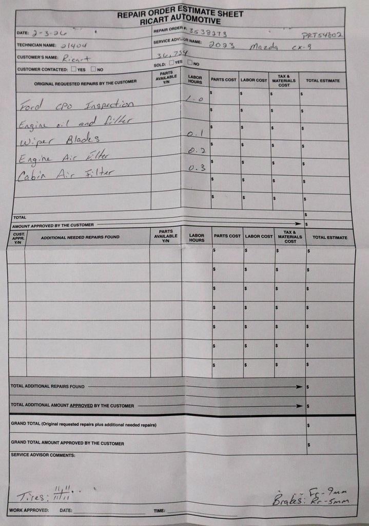 2023 Mazda Mazda CX-9 Touring Plus